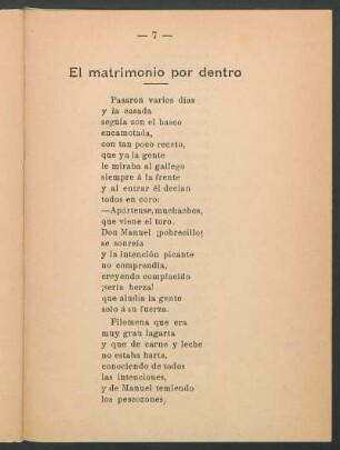 El matrimonio por dentro