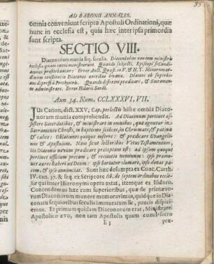 Sectio VIII.