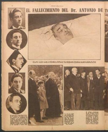 El fallecimiento del Dr. Antonio de Tomaso, ministro de agricultura [Fotografías]
