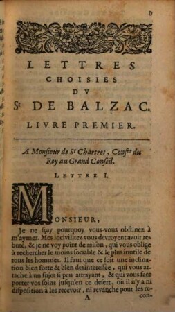 Lettres choisies