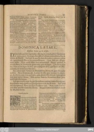 Dominica Laetare, Epistola Galat. 4. 21. ad fin.