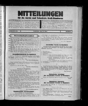 Jahrgang 1931, Hamburg, den 29. März, Nummer 13