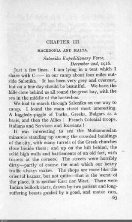 III. Macedonia and Malta
