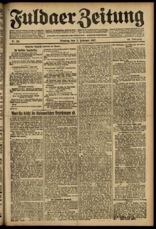 Ausgabe vom Montag, den 05. Februar 1917.