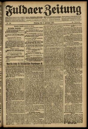 Ausgabe vom Montag, den 05. Februar 1917.