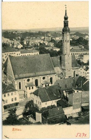 Zittau. Blick über die Stadt