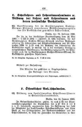 Bildung von konfessionellen Schulkommissionen in Gesamtschulverbänden : [F. Öffentliches Volksschulwesen]