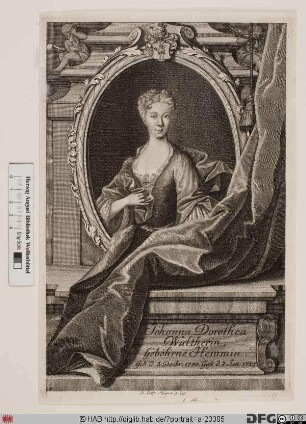 Bildnis Johanna Dorothea Walther, geb. Hemm