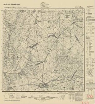 2484 Loebau, Topographische Karte 1:25000 (4cm - Karte)