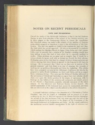 Notes on recent periodicals