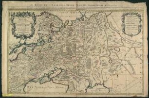 Karte von Russland (im Osten bis zum Jennisei), [Ca. 1:6 200 000], Kupferstich, 1692