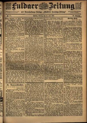 Ausgabe vom Montag, den 29. Juli 1901.
