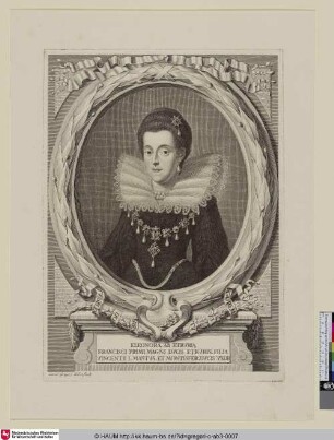 Eleonora ab Etruria Francisci primi magni ducis Etruriae filia Vincentii I. Mantuae et Montisfer. ducis uxor