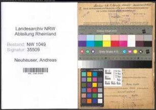 Entnazifizierung Andreas Neuheuser , geb. 14.10.1910 (Arbeiter)