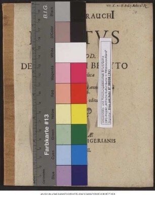Johannis Strauchi[i] ICti. Berytus Seu Ad Tit. Cod. De Metropoli Beryto Dißertatio publica