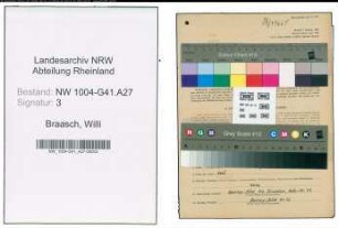 Entnazifizierung Willi Braasch , geb. 15.07.1907 (Polizeibeamter)