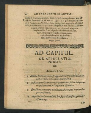 Ad Capitul. De Appellationibus. XI.