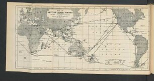 Map of British Trade Routes across the Pacific and Indian Oceans, with the Coaling Stations, British and Foreign.