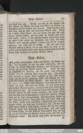 Buß-Gebet.