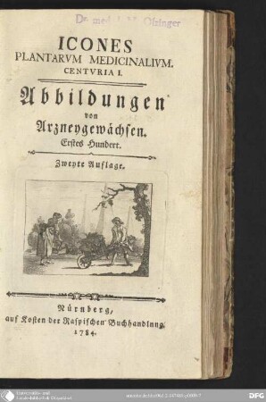 Centuria 1: Icones plantarum medicinalium centuria ...