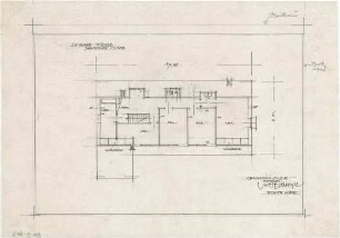 Gsaenger, Gustav; München - Obermenzing; Landhaus Dr. Fiedler - Grundriss DG