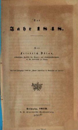 Das Jahr 1848