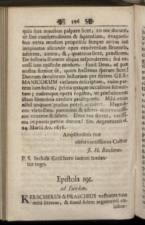 Epistola 191. - Epistolæ 220.