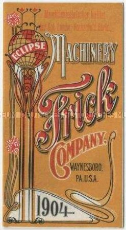 Landwirtschaftliche Maschinen der Firma Frick Company in USA
