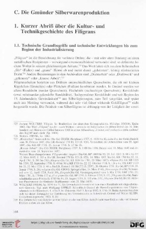 C. Die Gmünder Silberwarenproduktion