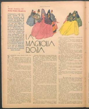 La magnolia roja : Novela histórica de Héctor Pedro Blomberg