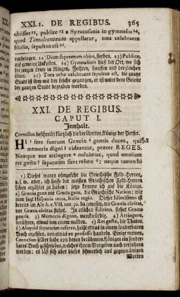 XXI. De Regibus.