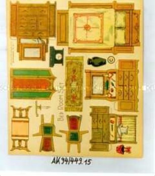 Ausschneidebogen "Schlafzimmer"