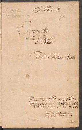 Konzerte; org; C-Dur; BWV 594