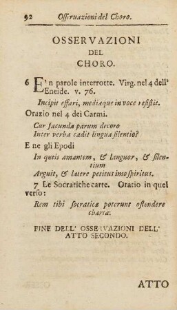Osservazioni Del Choro