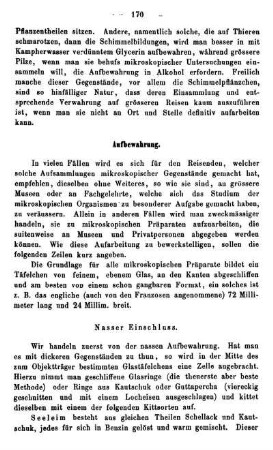 Aufbewahrung.