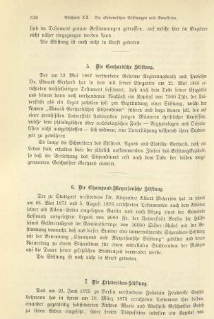 Abschnitt XX. Die akademischen Stiftungen und Beneficien