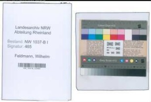Entnazifizierung Wilhelm Feldmann , geb. 14.12.1901 (Techniker)