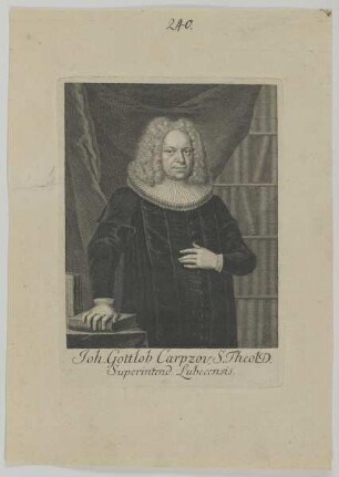Bildnis des Joh. Gottlob Carpzov
