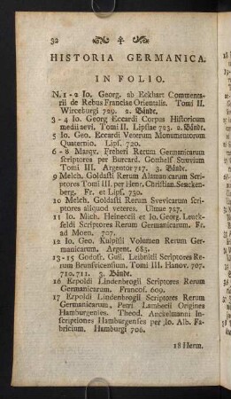 32-121, Historia Germanica