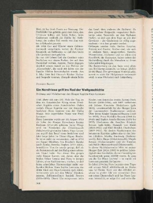 Ein Nordfriese griff ins Rad der Weltgeschichte