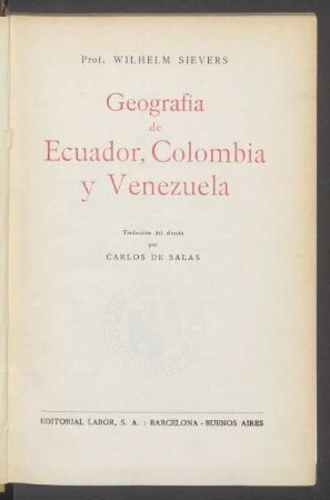 Geografía de Ecuador, Colombia y Venezuela