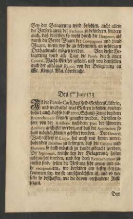 Den 5ten Juny 173