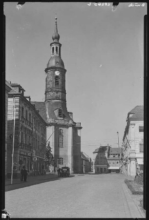 Großenhain. Kirchplatz mit Marienkirche