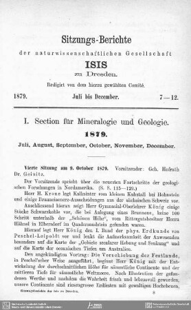 Sitzungs-Berichte. Juli bis December