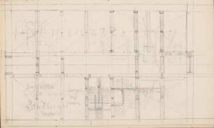 Universitätsbibliothek, Greifswald: Grundriss (aus: Skizzenalbum 3)