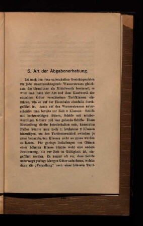 5. Art der Abgabenerhebung.