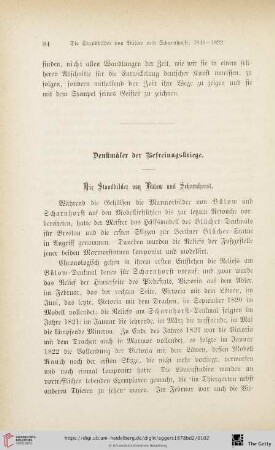 Denkmäler der Befreiungskriege