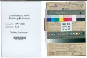 Entnazifizierung Hermann Velten , geb. 05.04.1909 (Bahnbeamter)