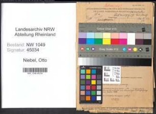 Entnazifizierung Otto Niebel , geb. 03.02.1902 (Kaufmaennischer Angestellter)