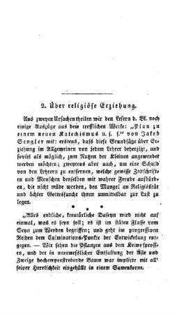 Über religiöse Erziehung
